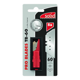 RESERVEMESJES 1992 0,65x19x60mm - met gaten - 5st Productafbeelding