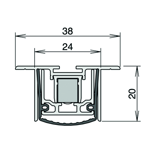VALDORPEL STADI L-24/20 TS 900>750mm - br24xh20mm Productafbeelding BIGSKZ L