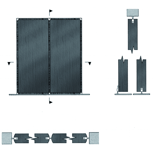 DICHTINGSBORSTEL+ALU H CDS111 SUPERSEAL 8mm - L2100mm Productafbeelding BIGSKZ L