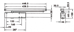 DEURDRANGER TS5000V EN2-6 - R9005 zwart mat Productafbeelding BIGSKZ L