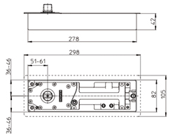 BOVENSPEUN vr VLOERVEER TS550 model C - speunpen 43mm - kompleet - dubbelwerkend Productafbeelding BIGSKZ L