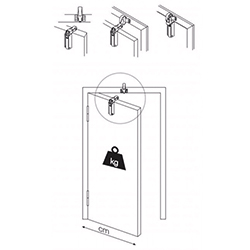 DEURSLUITER  FR2 tot 80kg-1100mm HOGE HAAK gelijkliggende deur Productafbeelding BIGSKZ L