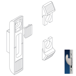 SLUITPLAAT ZWENK 16mm 13mm as - U25mm - regelbaar Productafbeelding BIGSKZ L