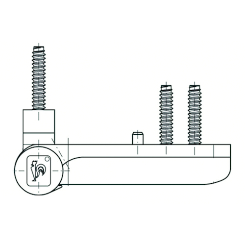 SCHARNIER KT-EV HAHN vr PVC industrie fas smooth zwart - opdek 15-20mm - 120kg Productafbeelding BIGSKZ L