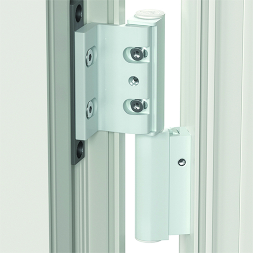 SCHARNIER KT-RKV HAHN 2-delig 90kg vr PVC Ø18mm - BRUTE - voet 24mm - beslaggr 16-3,5mm Productafbeelding BIGSKZ L