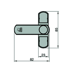 RAAM- & DEURBEVEILIGING OPBOUW sash jammer wit - incl 1x1mm & 1x2mm opvulplaat - incl bevest Productafbeelding BIGSKZ L