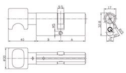 KNOPCILINDER (cilinderknop) WC greenteQ 32,5/32,5 Productafbeelding BIGSKZ L