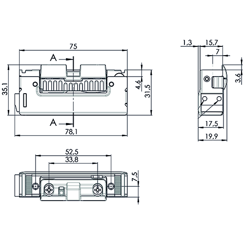 ELECTRISCHE DEUROPENER RYA01R070 dagschootgel 7mm - 6-12V AC/DC - arbeidsstr - FaFix - L/R Productafbeelding BIGSKZ L