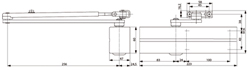 DEURDRANGER DC200 EN2-4 - zilver - excl.arm Productafbeelding BIGSKZ L