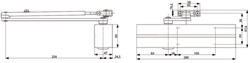 DEURDRANGER DC300 EN3-6 - zilver - excl.arm Productafbeelding BIGSKZ L