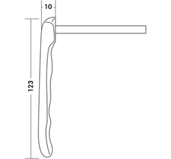 DEURKRUK ROLLUIK F1 alu - dd 60mm - incl stift Productafbeelding BIGSKZ L