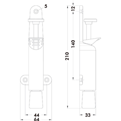 DEURVASTZETTER 1026.02 zilver - 40 kg Productafbeelding BIGSKZ L