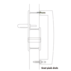 KIT-FIX GREEP/KRUK op PLAAT 92PZ - dd85-105 - rechte voet Productafbeelding BIGSKZ L
