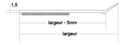 AFWERKINGSPROF.greenteQ + lip 15x20x1,5mm - 12mm kleefstrook Productafbeelding BIGSKZ L