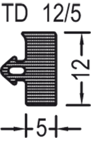 Gutm. těsnění TD 12-5 černé product photo BIGPIC L