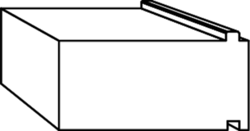 gQ UD-prof. 2350x64x30mm2350x30/33x64, frézované, bez PVC-vrstvy fotografie výrobku BIGPIC L