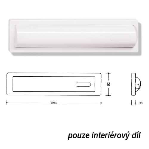 HEWI 680.010.1 pošt.vhoz-pouze interiér.díl s pružinou fotografie výrobku BIGPIC L