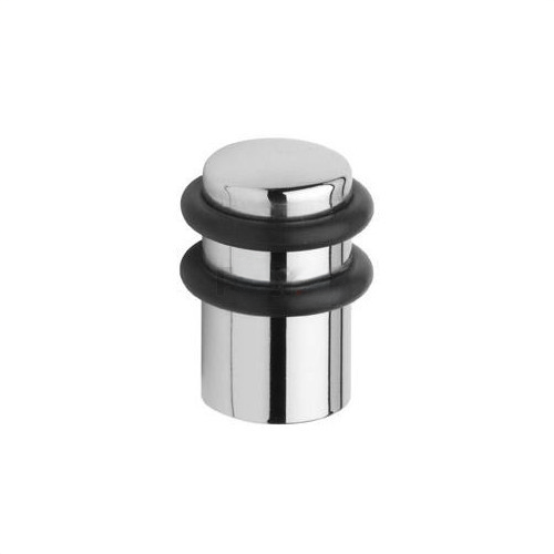 Podlah.dveřní zarážka - chrom+černá guma fotografie výrobku BIGPIC L