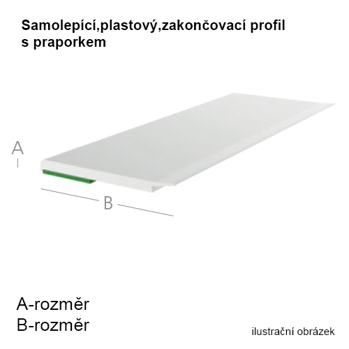 EXTE pl.prof.SKWL30x3x6000mm samolep. zakonč.profil s praporkem product photo BIGPIC L