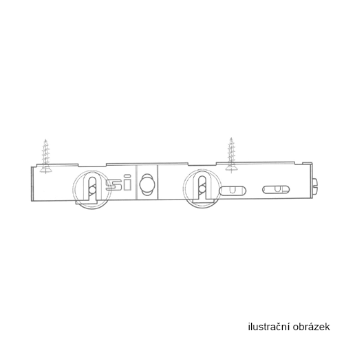 PLWD0040-vozík CS80HV,24.5,nerez  (LAUFW. CS80 HV 24.5MM EDELST. K1) fotografie výrobku BIGPIC L
