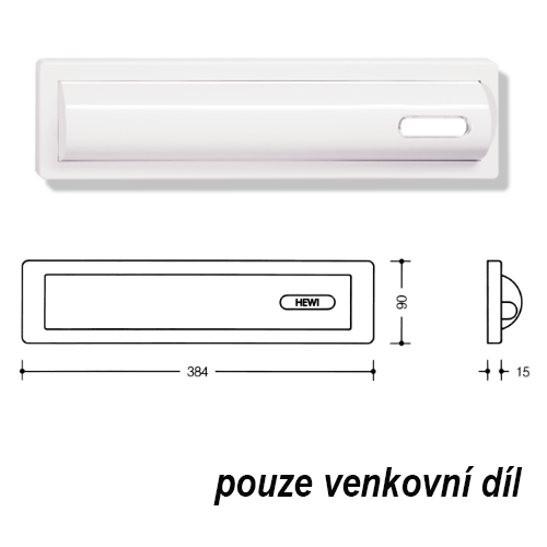HEWI 680.100 pošt.vhoz-pouze venkovní díl fotografie výrobku BIGPIC L