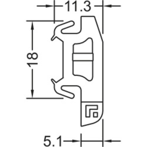 Gutm. držák klipsový H50 fotografie výrobku BIGSKZ L