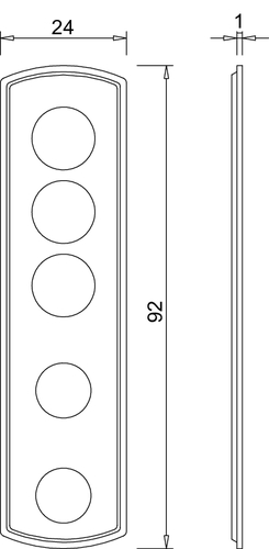 gQ podložka 1mm stř.chrom-/stř.barva product photo BIGSKZ L