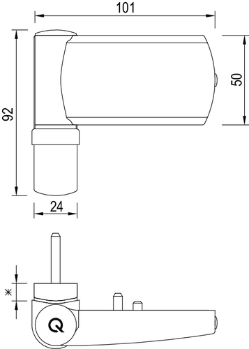 gQ záv.100 18,5-21,5 zlaVD zlatý leštěný product photo BIGSKZ L