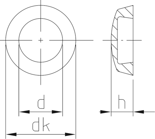 gQ krytka k parap.vrutu bílá průměr 8,5mmbalení á 1000ks, výška 4mm/RAL9010 product photo BIGSKZ L