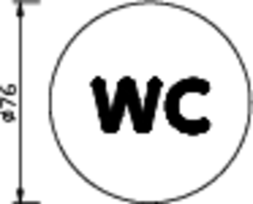 gQ symbol WC fotografie výrobku BIGSKZ L