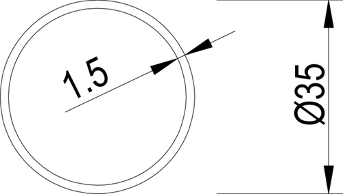 gQ trubka-zákl.díl pro madlo 2000mm nereznerez ocel jemný mat product photo BIGSKZ L