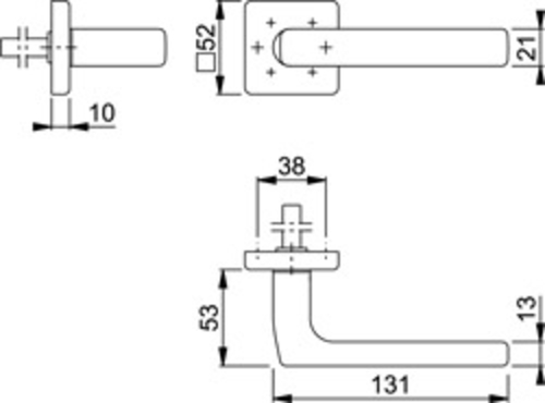 HOPPE jed. kl. E1643Z/52/8 F69DALLAS fotografie výrobku BIGSKZ L