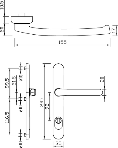gQ DG58 vně. klika sn ZA nerezjemný mat product photo BIGSKZ L