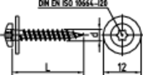 gQ parap.vrut 4x20 torx s šed.podl.nerezbalení á 1000ks, čočk.hl. pr.7,8mm/podl.12mm fotografie výrobku BIGSKZ L