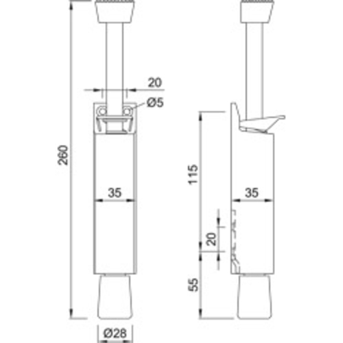stavěč KWS 1044 60mm stř.barva fotografie výrobku BIGSKZ L