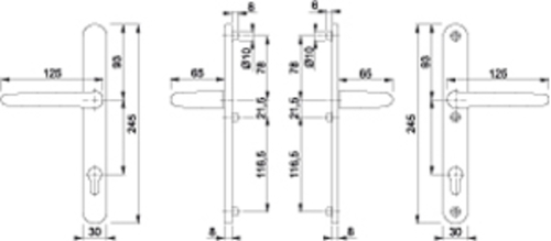 HOPPE E1310Z/3346 62-72mm F69 fotografie výrobku BIGSKZ L