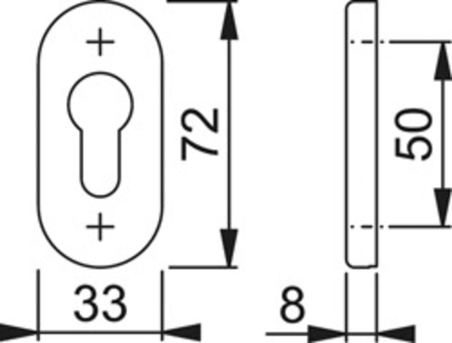 Hoppe E55S-SR roz. 8mm F69 fotografie výrobku BIGSKZ L