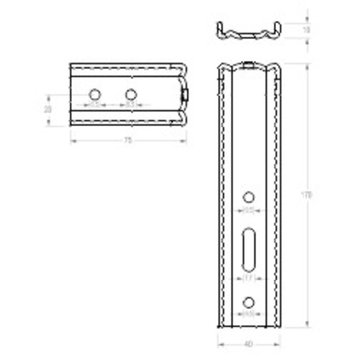 gQ montážní úhelník TOP 170/75 product photo BIGSKZ L