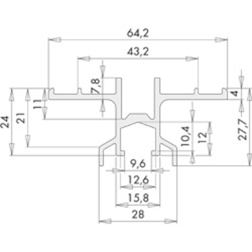 PPFB1220-v.lišta PreDoor88,670FUEHRUNGSSCH. PR 88 Gr.670 EV1 B1 fotografie výrobku BIGSKZ L