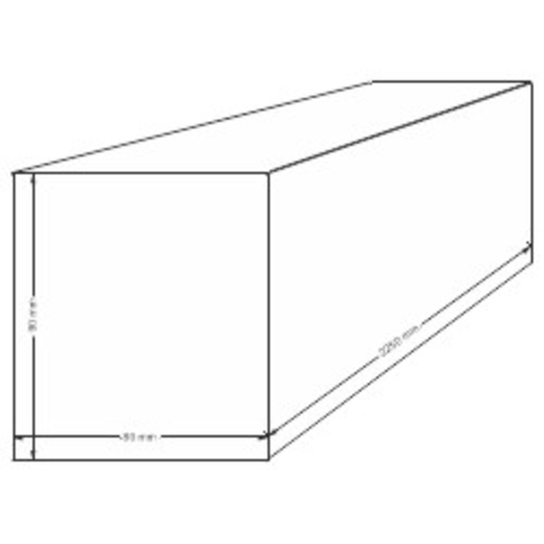 gQ profil 80x90x2250 BS dolní 0x90 mm fotografie výrobku BIGSKZ L