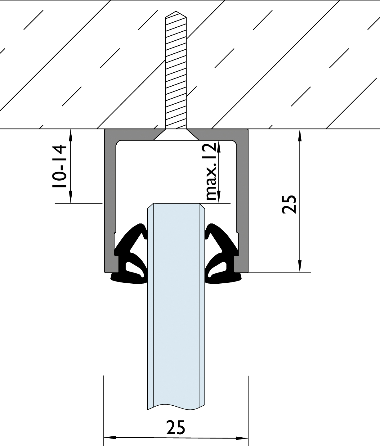6950-profil F9-6000mm bez těs product photo BIGSKZ L