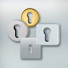 Rozety s otvorem pro klíč