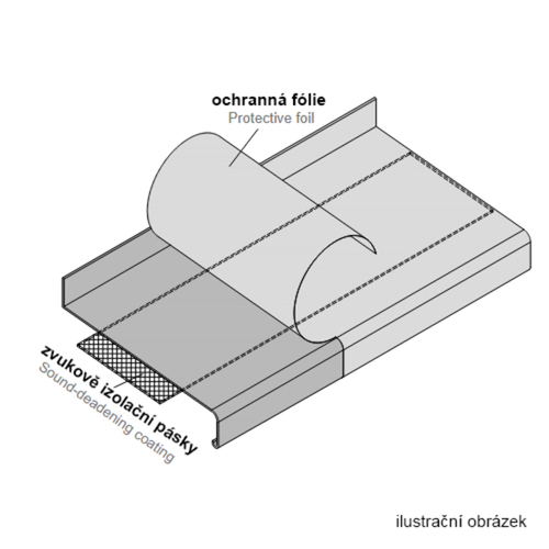 Gutm. protirezonanční pásky 80mm k parapetu fotografie výrobku