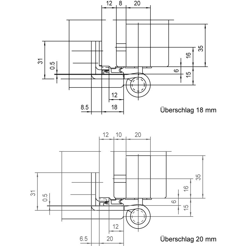 SIMONSWERK Haustürband BAKA Protect 4040 3D FD 4.Band Produktbild BIGANW L