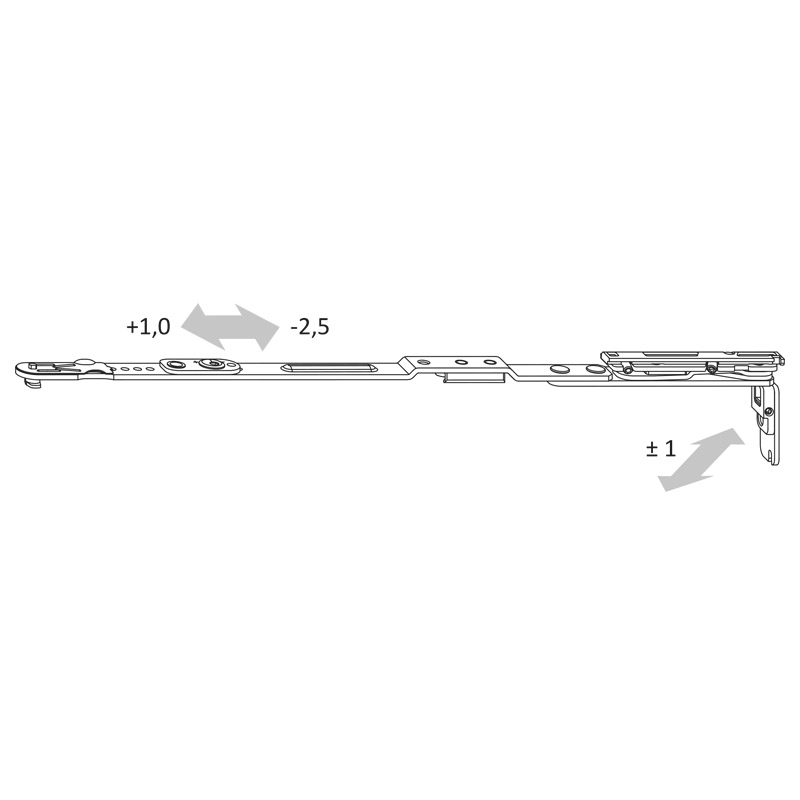 Scherenarm AX 24/9 TS Gr 4 rs Krt25 Produktbild BIGANW L