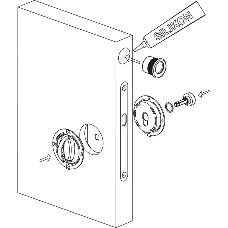 HOPPE Schiebetürset M471 Set 2 Produktbild BIGANW L