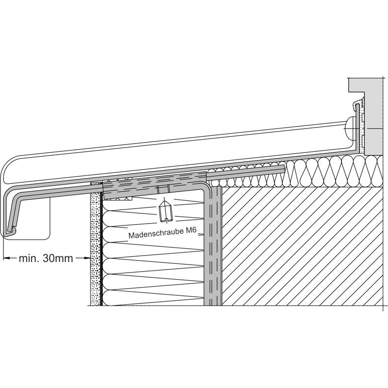 Fensterbankhalter RV25 zu VBH250 Produktbild BIGANW L
