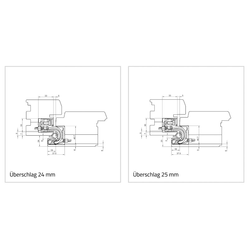 SIMONSWERK Schablone 5 251114 5 (Rahmen Überschlagstärke 24-25 mm) Produktbild BIGANW L