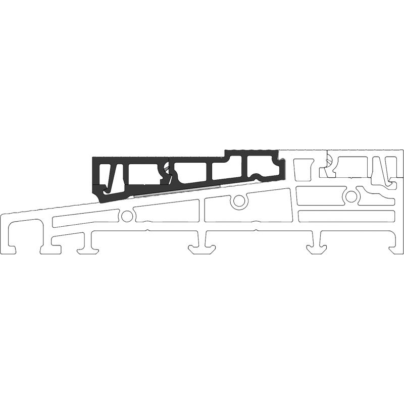 greenteQ Aufsatzschwelle TSA11-5517-NL auswärts L=4,5 m Produktbild BIGANW L