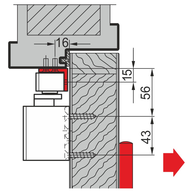 DORMAKABA Sturzfutterwinkel G-N XEA Produktbild BIGANW L
